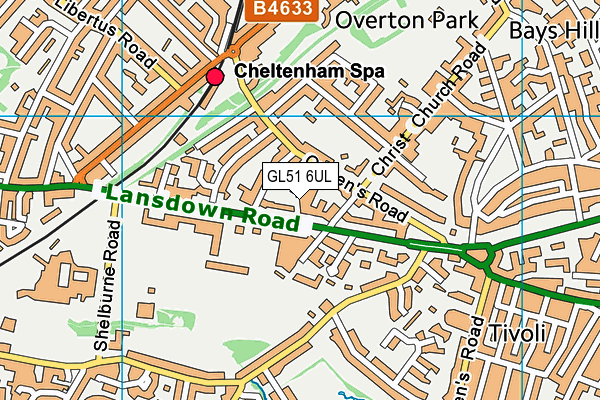 GL51 6UL map - OS VectorMap District (Ordnance Survey)