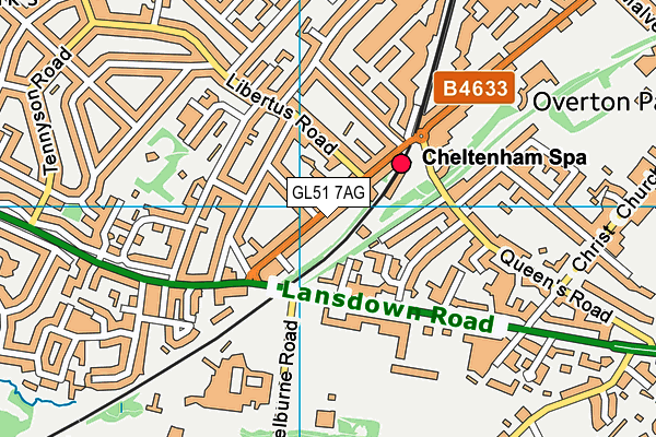 GL51 7AG map - OS VectorMap District (Ordnance Survey)