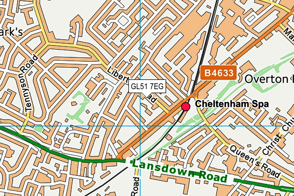 GL51 7EG map - OS VectorMap District (Ordnance Survey)