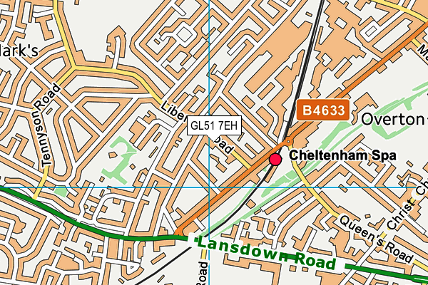 GL51 7EH map - OS VectorMap District (Ordnance Survey)