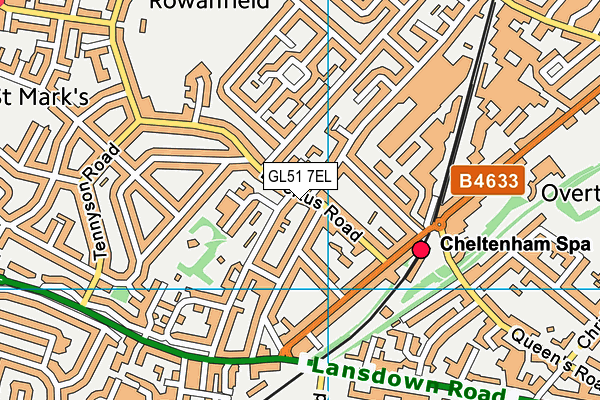 GL51 7EL map - OS VectorMap District (Ordnance Survey)