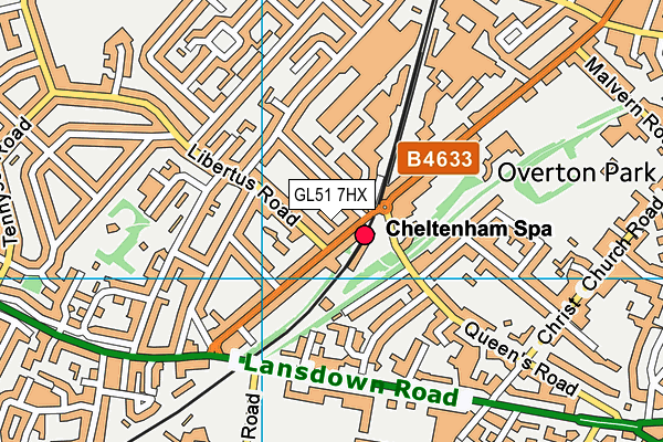 GL51 7HX map - OS VectorMap District (Ordnance Survey)