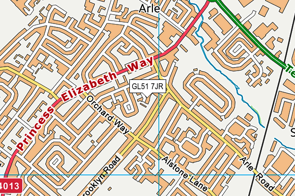 GL51 7JR map - OS VectorMap District (Ordnance Survey)