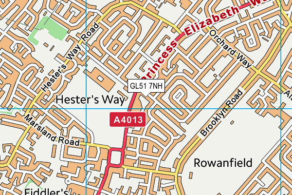 GL51 7NH map - OS VectorMap District (Ordnance Survey)