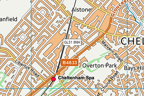 GL51 8NH map - OS VectorMap District (Ordnance Survey)
