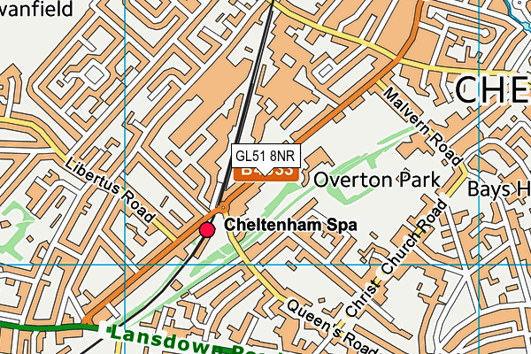 GL51 8NR map - OS VectorMap District (Ordnance Survey)