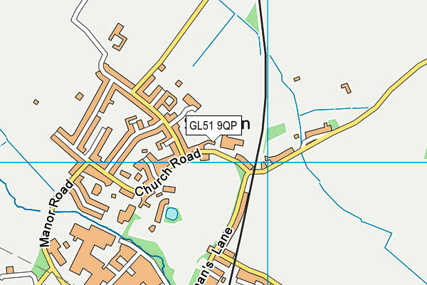 Swindon Village Primary School map (GL51 9QP) - OS VectorMap District (Ordnance Survey)