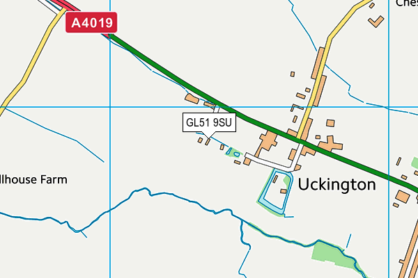 GL51 9SU map - OS VectorMap District (Ordnance Survey)