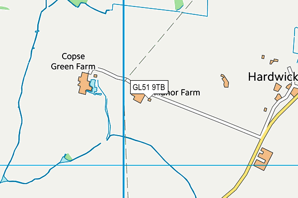 GL51 9TB map - OS VectorMap District (Ordnance Survey)