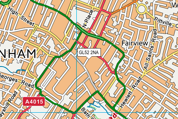 GL52 2NA map - OS VectorMap District (Ordnance Survey)