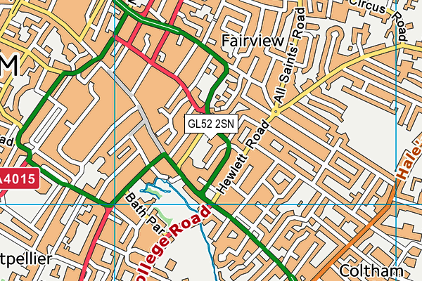 St John's Church of England Primary School map (GL52 2SN) - OS VectorMap District (Ordnance Survey)