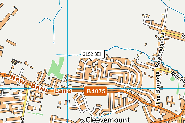 GL52 3EH map - OS VectorMap District (Ordnance Survey)