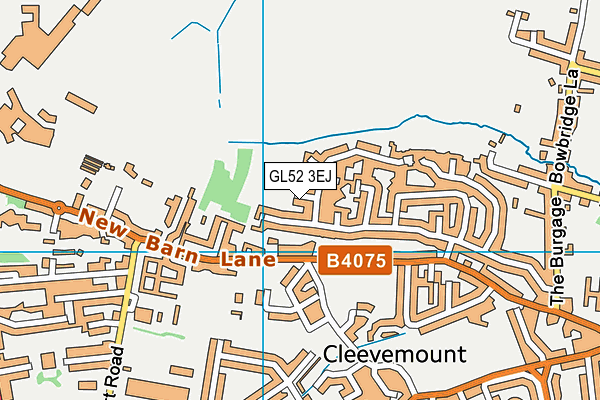 GL52 3EJ map - OS VectorMap District (Ordnance Survey)