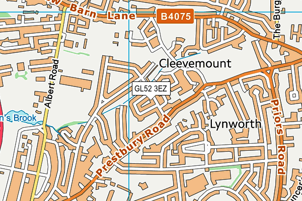GL52 3EZ map - OS VectorMap District (Ordnance Survey)