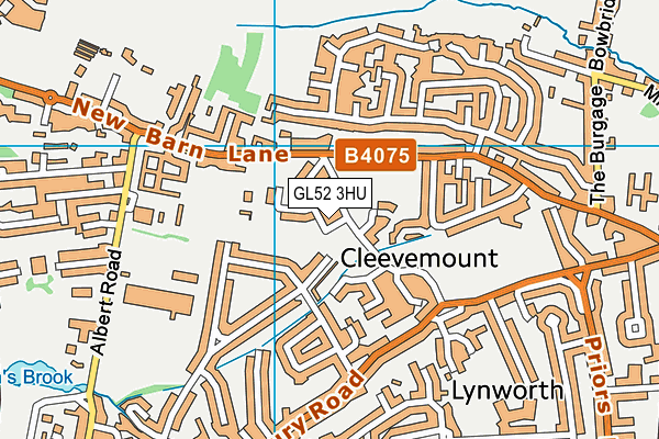GL52 3HU map - OS VectorMap District (Ordnance Survey)