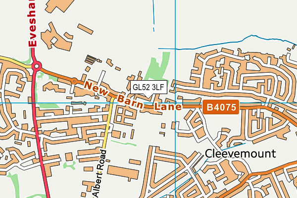 GL52 3LF map - OS VectorMap District (Ordnance Survey)