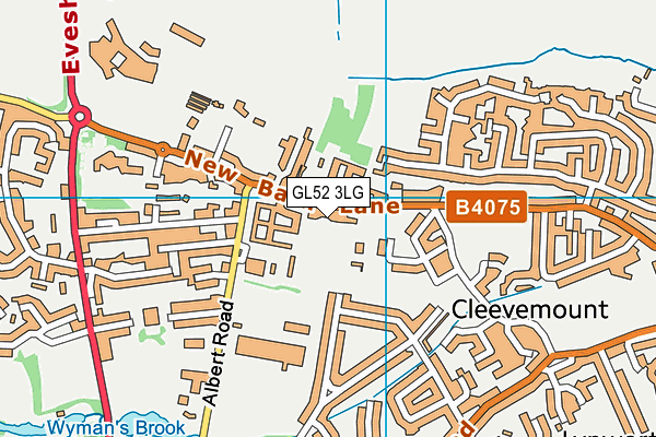 GL52 3LG map - OS VectorMap District (Ordnance Survey)