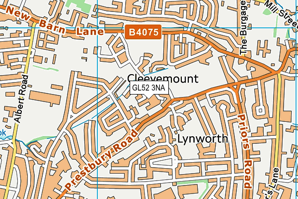 GL52 3NA map - OS VectorMap District (Ordnance Survey)