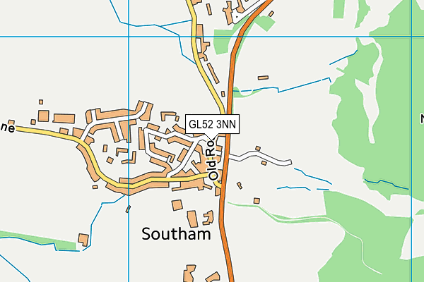 GL52 3NN map - OS VectorMap District (Ordnance Survey)