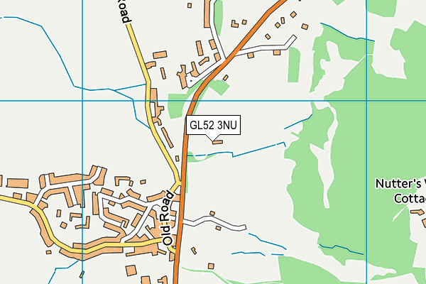 GL52 3NU map - OS VectorMap District (Ordnance Survey)