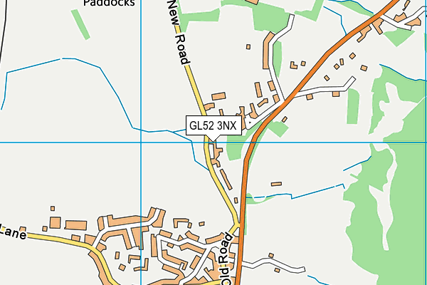 GL52 3NX map - OS VectorMap District (Ordnance Survey)