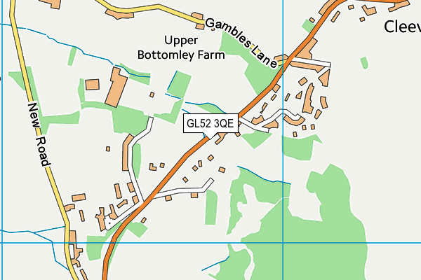 GL52 3QE map - OS VectorMap District (Ordnance Survey)