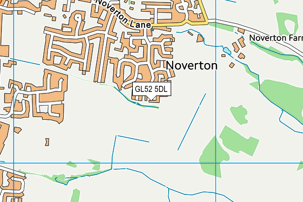 GL52 5DL map - OS VectorMap District (Ordnance Survey)