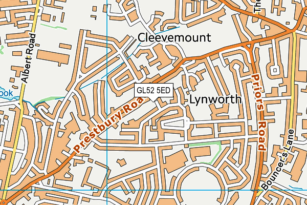 GL52 5ED map - OS VectorMap District (Ordnance Survey)