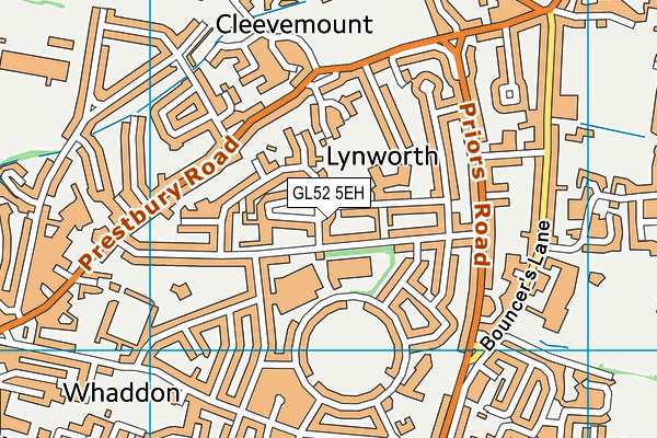 GL52 5EH map - OS VectorMap District (Ordnance Survey)