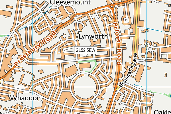 GL52 5EW map - OS VectorMap District (Ordnance Survey)