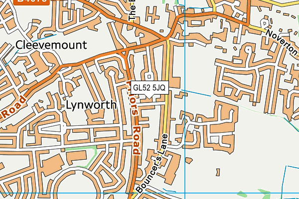 GL52 5JQ map - OS VectorMap District (Ordnance Survey)