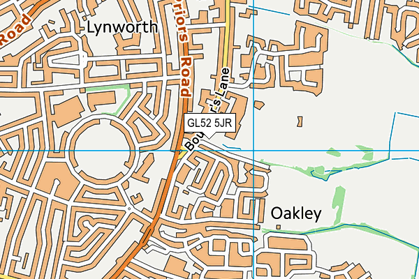 GL52 5JR map - OS VectorMap District (Ordnance Survey)