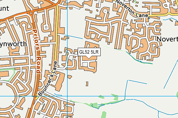 GL52 5LR map - OS VectorMap District (Ordnance Survey)