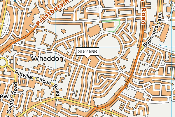 GL52 5NR map - OS VectorMap District (Ordnance Survey)