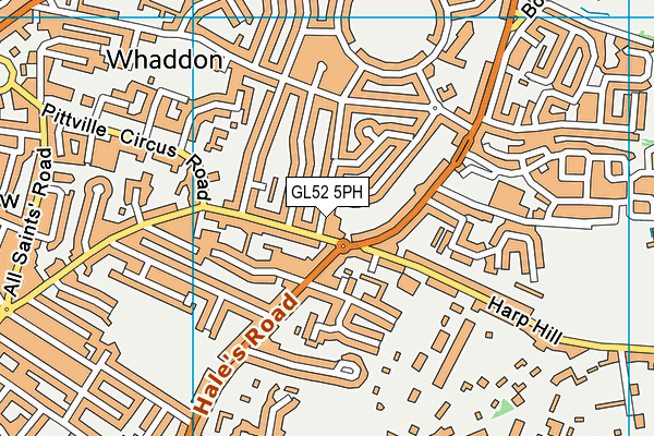 GL52 5PH map - OS VectorMap District (Ordnance Survey)