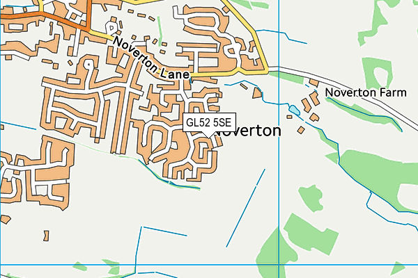 GL52 5SE map - OS VectorMap District (Ordnance Survey)