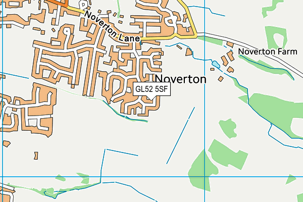 GL52 5SF map - OS VectorMap District (Ordnance Survey)