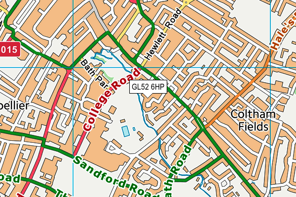 Sandford Park map (GL52 6HP) - OS VectorMap District (Ordnance Survey)