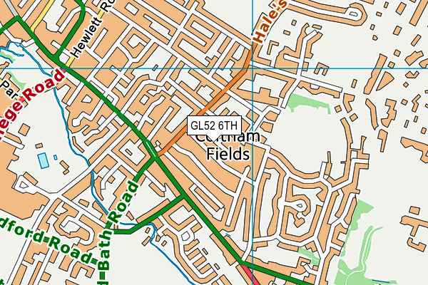 GL52 6TH map - OS VectorMap District (Ordnance Survey)
