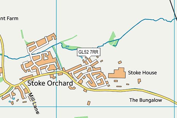 GL52 7RR map - OS VectorMap District (Ordnance Survey)