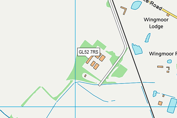GL52 7RS map - OS VectorMap District (Ordnance Survey)