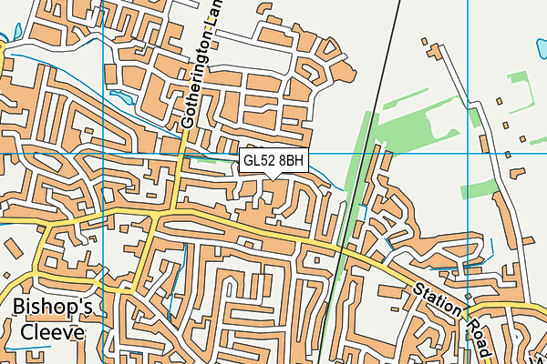 GL52 8BH map - OS VectorMap District (Ordnance Survey)