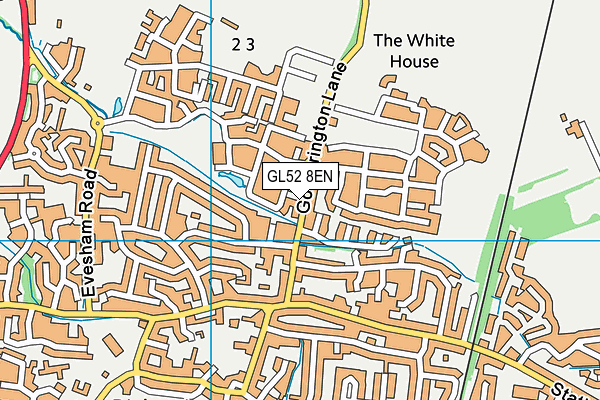 GL52 8EN map - OS VectorMap District (Ordnance Survey)