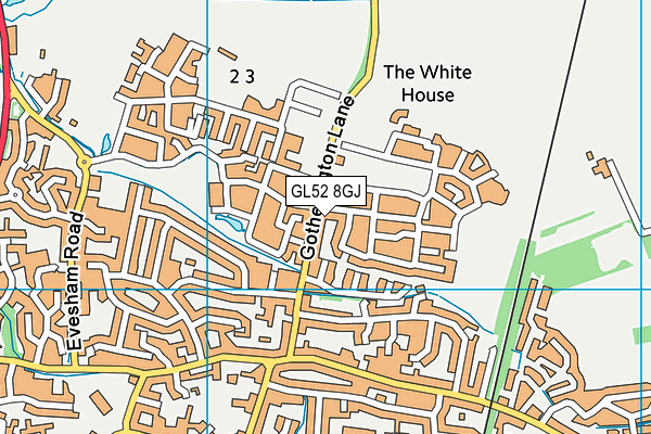 GL52 8GJ map - OS VectorMap District (Ordnance Survey)