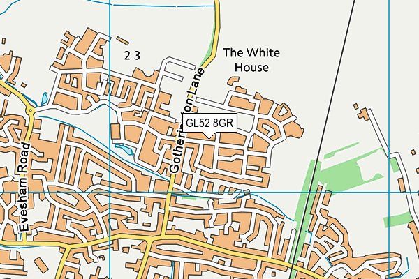 GL52 8GR map - OS VectorMap District (Ordnance Survey)