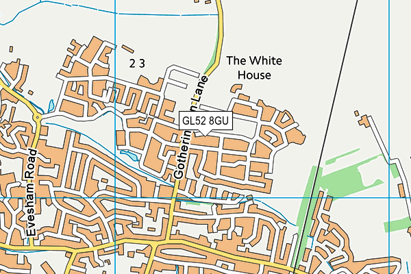 GL52 8GU map - OS VectorMap District (Ordnance Survey)