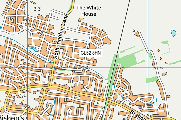GL52 8HN map - OS VectorMap District (Ordnance Survey)