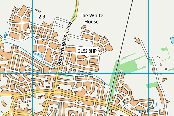 GL52 8HP map - OS VectorMap District (Ordnance Survey)