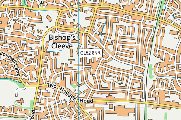 GL52 8NR map - OS VectorMap District (Ordnance Survey)