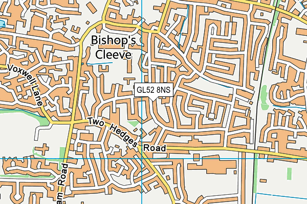 GL52 8NS map - OS VectorMap District (Ordnance Survey)